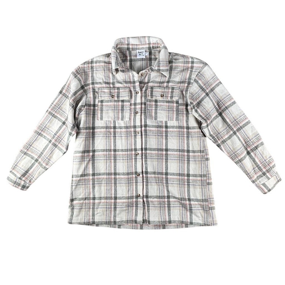 Princess Polly Shacket Jacket Womens Size 6 Multicolor Plaid Button Front‎